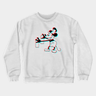 Steamboat Willie - 3D glasses style retro Crewneck Sweatshirt